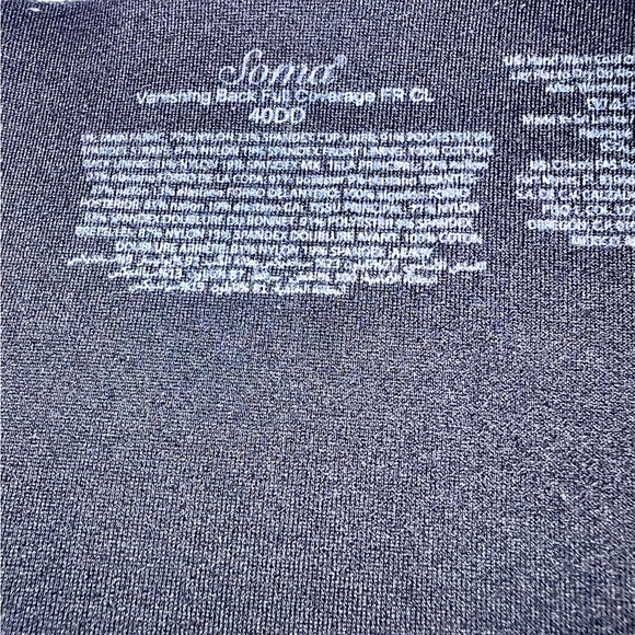 Soma Black Vanishing Back Full Coverage, Front Closure Bra, Sz 40DD. - Picture 7 of 8